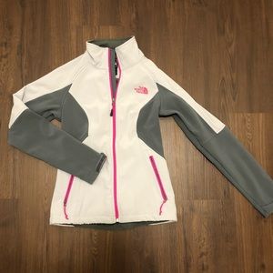 North Face Jacket- White and Pink
